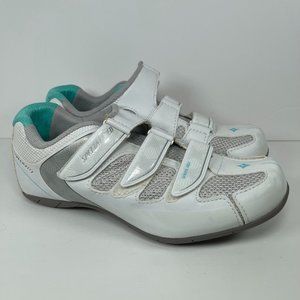 Women's Specialized Spirita RBX Spin Cycling Shoes US Size 7.5 EU 38 WHITE TEAL